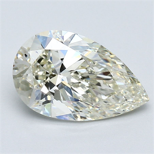 Picture of Natural Diamond 2.21 Carats, Pear with  Cut, K Color, VVS2 Clarity and Certified by GIA