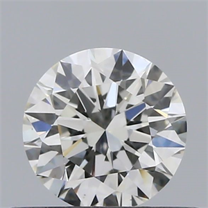 Picture of Natural Diamond 0.40 Carats, Round with Excellent Cut, J Color, VS2 Clarity and Certified by GIA