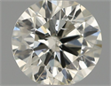 Natural Diamond 0.40 Carats, Round with Excellent Cut, K Color, SI2 Clarity and Certified by IGI