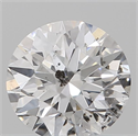 Natural Diamond 0.62 Carats, Round with Excellent Cut, D Color, SI2 Clarity and Certified by IGI