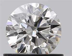 Picture of Natural Diamond 0.64 Carats, Round with Excellent Cut, J Color, VS1 Clarity and Certified by GIA