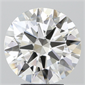 Natural Diamond 4.50 Carats, Round with Excellent Cut, G Color, VS1 Clarity and Certified by IGI