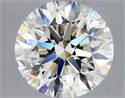 Natural Diamond 2.23 Carats, Round with Excellent Cut, J Color, VVS2 Clarity and Certified by GIA