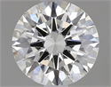 Natural Diamond 0.44 Carats, Round with Excellent Cut, F Color, VS2 Clarity and Certified by GIA