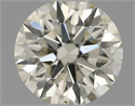 Natural Diamond 0.59 Carats, Round with Excellent Cut, K Color, VS2 Clarity and Certified by IGI