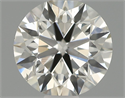 Natural Diamond 0.60 Carats, Round with Excellent Cut, I Color, VS2 Clarity and Certified by IGI