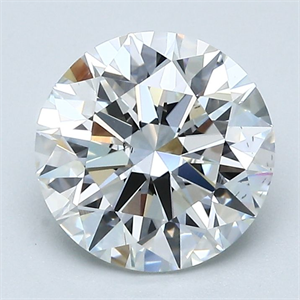 Picture of Natural Diamond 2.19 Carats, Round with Excellent Cut, G Color, VS2 Clarity and Certified by GIA