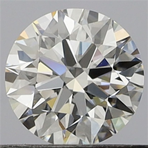 Picture of Natural Diamond 0.41 Carats, Round with Excellent Cut, E Color, VVS2 Clarity and Certified by GIA