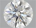 Natural Diamond 0.42 Carats, Round with Excellent Cut, G Color, VS2 Clarity and Certified by GIA