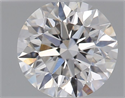 Natural Diamond 0.44 Carats, Round with Excellent Cut, F Color, VS2 Clarity and Certified by GIA