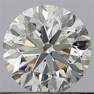 Picture of Natural Diamond 0.40 Carats, Round with Very Good Cut, E Color, I1 Clarity and Certified by GIA