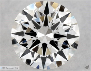 Picture of Natural Diamond 0.40 Carats, Round with Excellent Cut, F Color, SI1 Clarity and Certified by GIA