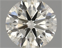 Natural Diamond 0.45 Carats, Round with Excellent Cut, J Color, VVS2 Clarity and Certified by IGI