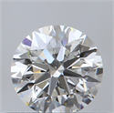 Natural Diamond 0.40 Carats, Round with Very Good Cut, H Color, VVS1 Clarity and Certified by GIA