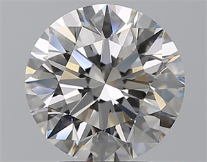 Picture of Natural Diamond 2.81 Carats, Round with Excellent Cut, F Color, VS2 Clarity and Certified by GIA