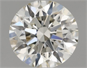 Natural Diamond 0.41 Carats, Round with Excellent Cut, I Color, VVS1 Clarity and Certified by IGI