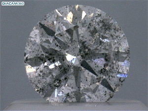 Picture of Natural Diamond 0.42 Carats, Round with Very Good Cut, G Color, I1 Clarity and Certified by IGI