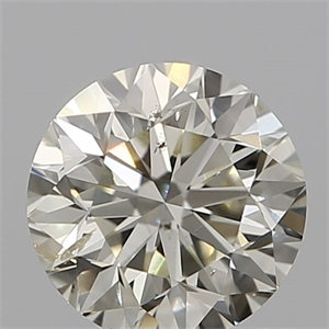 Picture of Natural Diamond 0.70 Carats, Round with Good Cut, K Color, SI2 Clarity and Certified by IGI