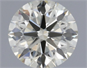 Natural Diamond 0.62 Carats, Round with Excellent Cut, K Color, VVS2 Clarity and Certified by IGI