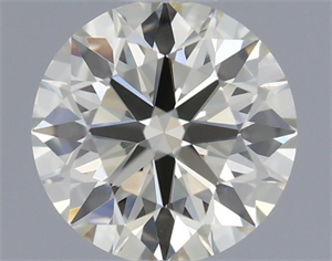 Picture of Natural Diamond 0.62 Carats, Round with Excellent Cut, K Color, VVS2 Clarity and Certified by IGI