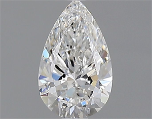 Picture of Natural Diamond 0.41 Carats, Pear with  Cut, F Color, VVS1 Clarity and Certified by GIA