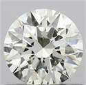 Natural Diamond 0.50 Carats, Round with Excellent Cut, K Color, IF Clarity and Certified by IGI