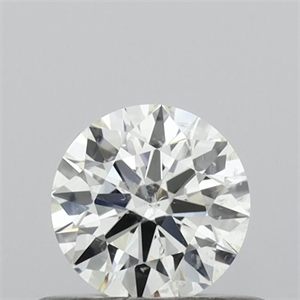 Picture of Natural Diamond 0.41 Carats, Round with Excellent Cut, I Color, I1 Clarity and Certified by GIA