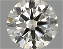 Natural Diamond 0.40 Carats, Round with Excellent Cut, H Color, VS2 Clarity and Certified by IGI