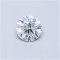 Natural Diamond 0.42 Carats, Round with Very Good Cut, G Color, SI2 Clarity and Certified by GIA