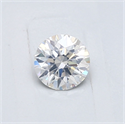 Natural Diamond 0.44 Carats, Round with Very Good Cut, F Color, I1 Clarity and Certified by GIA