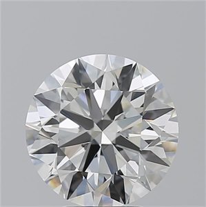 Picture of Natural Diamond 4.01 Carats, Round with Excellent Cut, H Color, VS1 Clarity and Certified by GIA