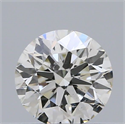 Natural Diamond 0.40 Carats, Round with Excellent Cut, H Color, SI1 Clarity and Certified by IGI