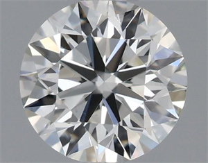 Picture of Natural Diamond 0.41 Carats, Round with Excellent Cut, I Color, VS1 Clarity and Certified by IGI