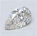 Natural Diamond 1.51 Carats, Pear with  Cut, I Color, VS1 Clarity and Certified by GIA