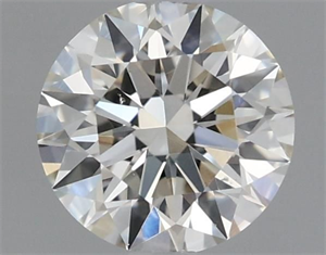 Picture of Natural Diamond 0.45 Carats, Round with Excellent Cut, H Color, VS2 Clarity and Certified by IGI