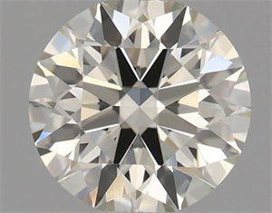 Picture of Natural Diamond 0.66 Carats, Round with Excellent Cut, K Color, VS1 Clarity and Certified by IGI