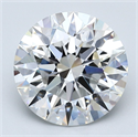 Natural Diamond 4.22 Carats, Round with Excellent Cut, F Color, VS2 Clarity and Certified by GIA