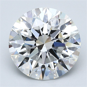 Picture of Natural Diamond 4.22 Carats, Round with Excellent Cut, F Color, VS2 Clarity and Certified by GIA