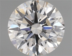 Picture of Natural Diamond 0.40 Carats, Round with Excellent Cut, J Color, VVS1 Clarity and Certified by GIA