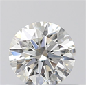 Natural Diamond 0.40 Carats, Round with Excellent Cut, H Color, VVS2 Clarity and Certified by GIA