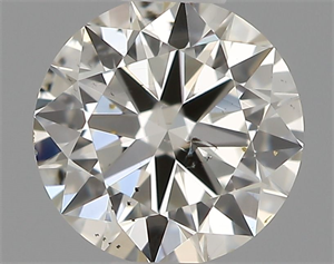 Picture of Natural Diamond 0.40 Carats, Round with Excellent Cut, I Color, SI2 Clarity and Certified by IGI