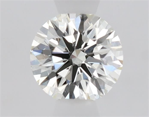 Picture of Natural Diamond 0.51 Carats, Round with Excellent Cut, I Color, VVS2 Clarity and Certified by IGI