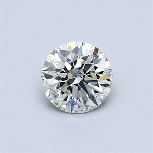 Picture of Natural Diamond 0.50 Carats, Round with Very Good Cut, K Color, SI1 Clarity and Certified by GIA