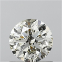 Natural Diamond 0.76 Carats, Round with Excellent Cut, I Color, I1 Clarity and Certified by IGI