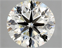 Natural Diamond 3.01 Carats, Round with Very Good Cut, K Color, VS2 Clarity and Certified by GIA