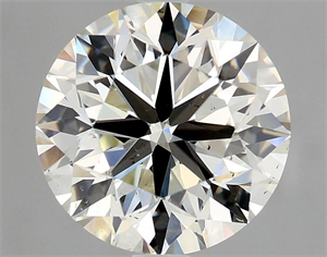 Picture of Natural Diamond 3.01 Carats, Round with Very Good Cut, K Color, VS2 Clarity and Certified by GIA