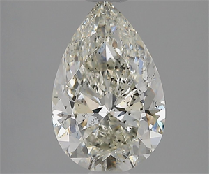 Picture of Natural Diamond 2.00 Carats, Pear with  Cut, I Color, SI2 Clarity and Certified by IGI