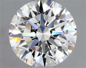 Picture of Natural Diamond 0.57 Carats, Round with Excellent Cut, J Color, VS2 Clarity and Certified by GIA