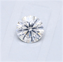 Natural Diamond 0.40 Carats, Round with Very Good Cut, F Color, I1 Clarity and Certified by GIA