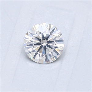 Picture of Natural Diamond 0.40 Carats, Round with Very Good Cut, F Color, I1 Clarity and Certified by GIA